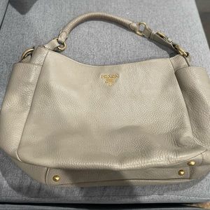 Prada Gray Shoulder Bag